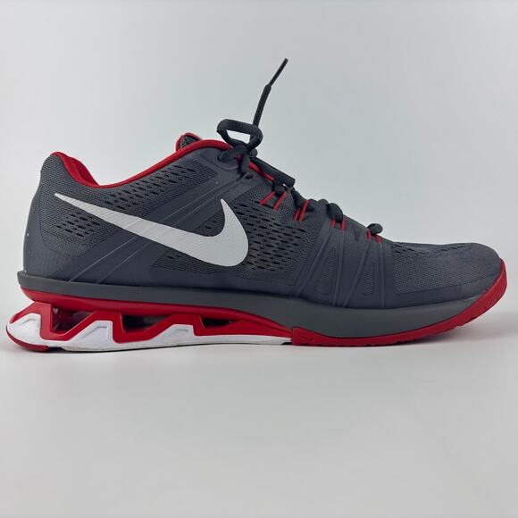 Nike Reax Lightspeed Training Shoes Men's Size 12 Grey / Red 807194-001 - Picture 6 of 12